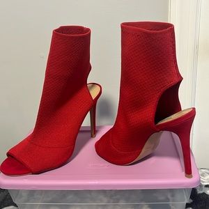Steven Madden SLAY Red Booties